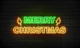 Animated Christmas LED Lights Rope Action - photoshop action