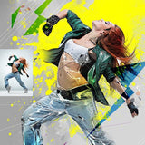 Dynamic MixArt Sketch - photoshop action