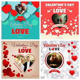 Free 10 - Valentine Day Instagram Banners - photoshop action