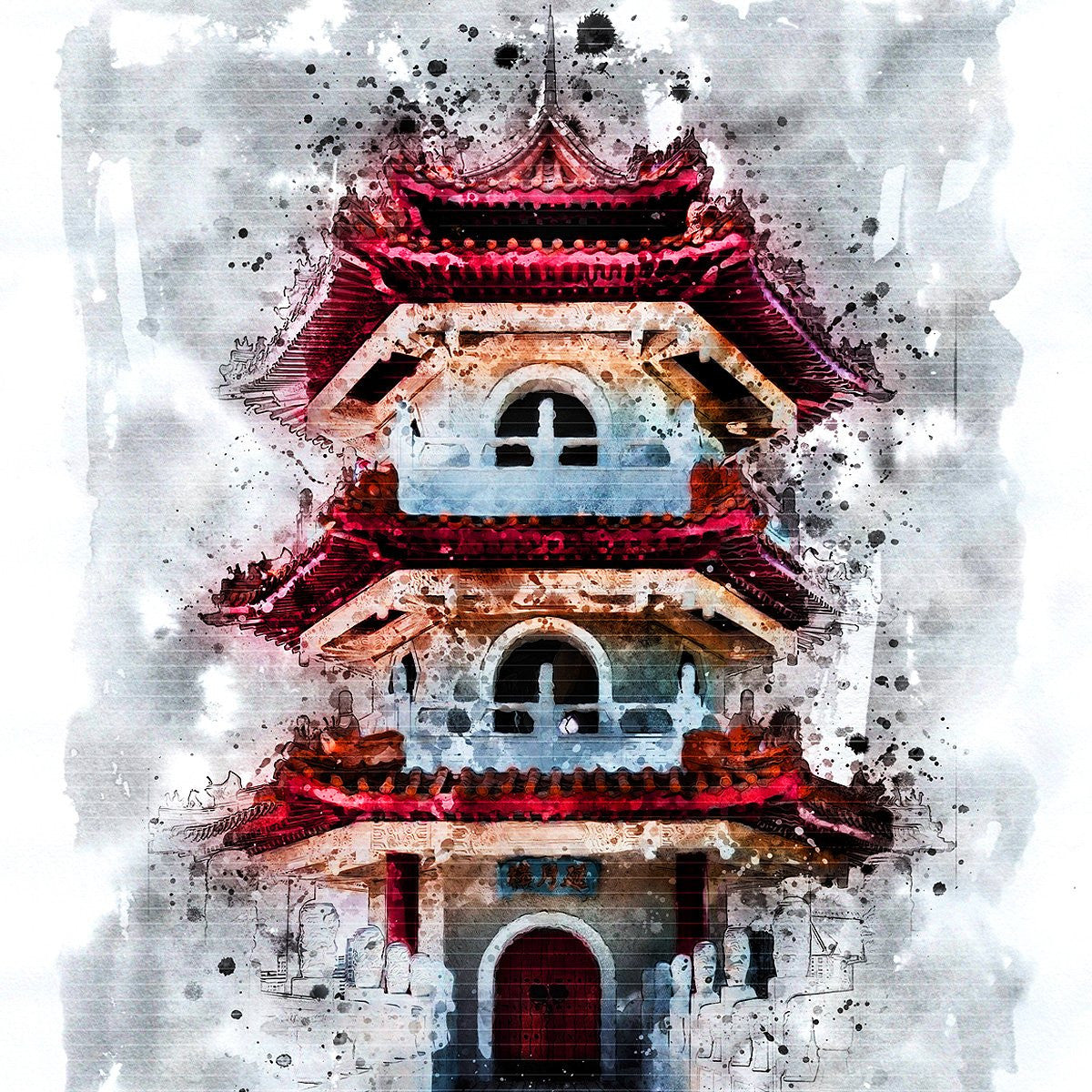 Watercolor Ink Drop Photoshop Action