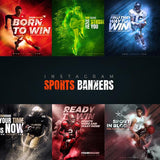 WAM 10 - Sports Instagram Banners - photoshop action