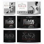 100 - Black Friday Facebook Banners - photoshop action