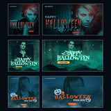 40 - Halloween Facebook Banners - photoshop action