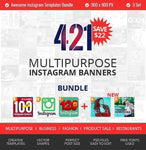 421 Instagram Promotional Bundle - photoshop action