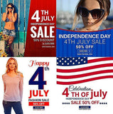 4th July 20 - Instagram Banners - photoshop action