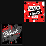 50 - Black Friday Instagram Banners - photoshop action