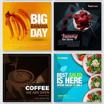 50 - Food Instagram Banners - photoshop action