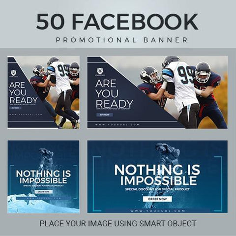 100 - Sport Facebook Banners - photoshop action