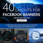 40 Facebook Ad Banners - photoshop action