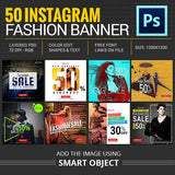 50 -  Instagram Promotional Banners - photoshop action