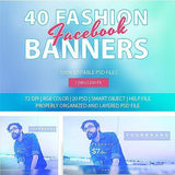 40 - Facebook Promotion Banners - photoshop action