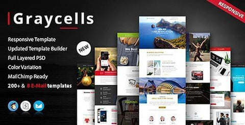 200 MODULES EMAIL TEMPLATE - photoshop action
