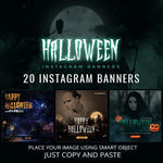 20 - Halloween Instagram Banners - photoshop action