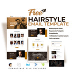 Free HairStyle Email Template - photoshop action
