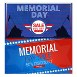 Memorial Day Facebook Banners - photoshop action
