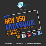 550 Facebook Banner Bundle 2 - photoshop action