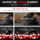 Valentine day Facebook Ad Banners-01 - photoshop action