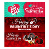 Valentines Day Facebook Cover Banner - photoshop action