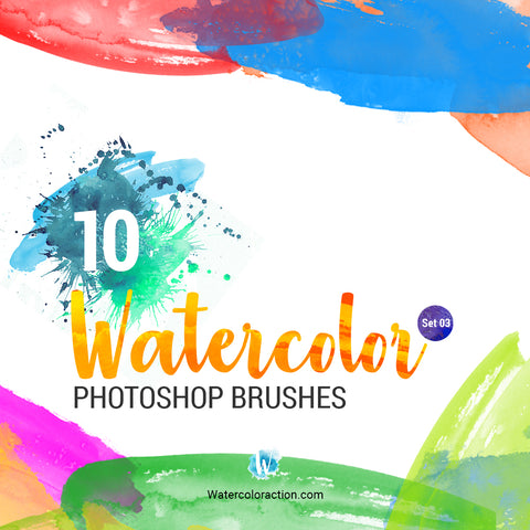 Watercolor Brushes Set 03
