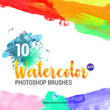 Watercolor Brushes Set 05 - photoshop action