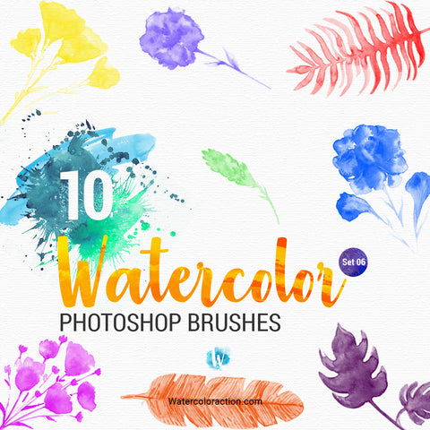 Watercolor Brushes Set 06