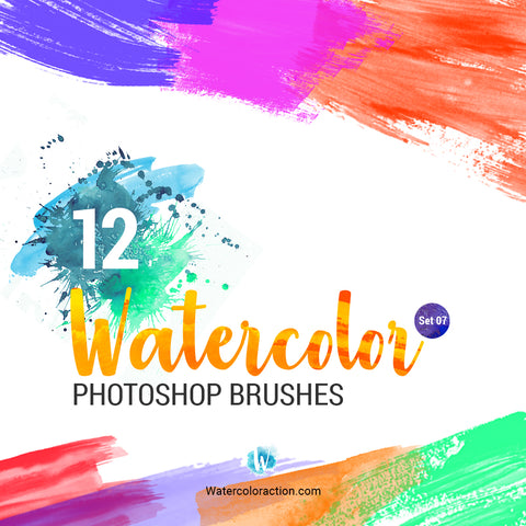 Watercolor Brushes Set 07