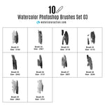 Watercolor Brushes Set 03 - photoshop action