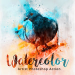 Watercolor Photoshop Artistic Action - photoshop action